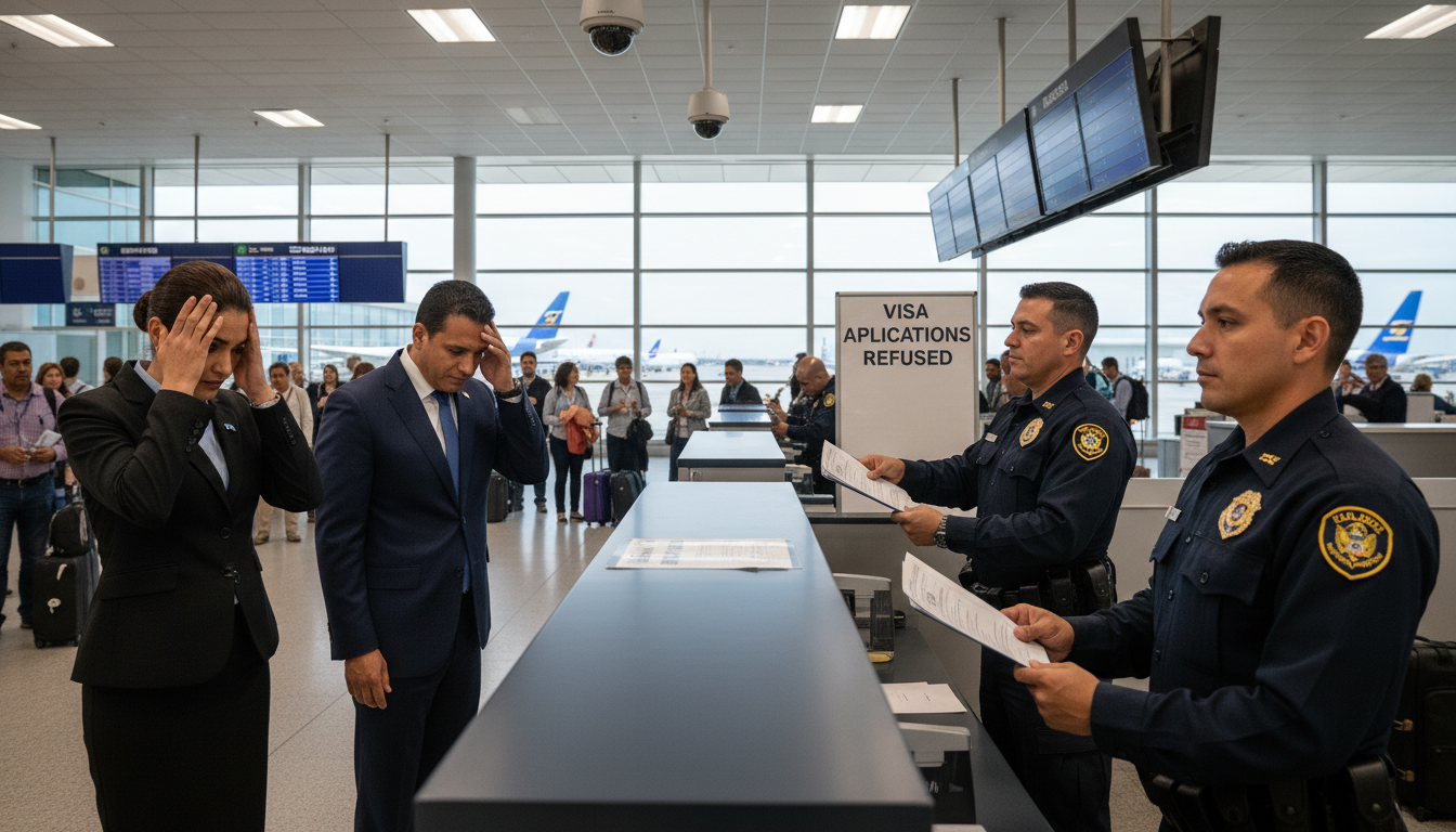 les états-unis refusent les visas aux responsables électoraux honduriens au cœur d'une crise électorale, exacerbant les tensions politiques au honduras.