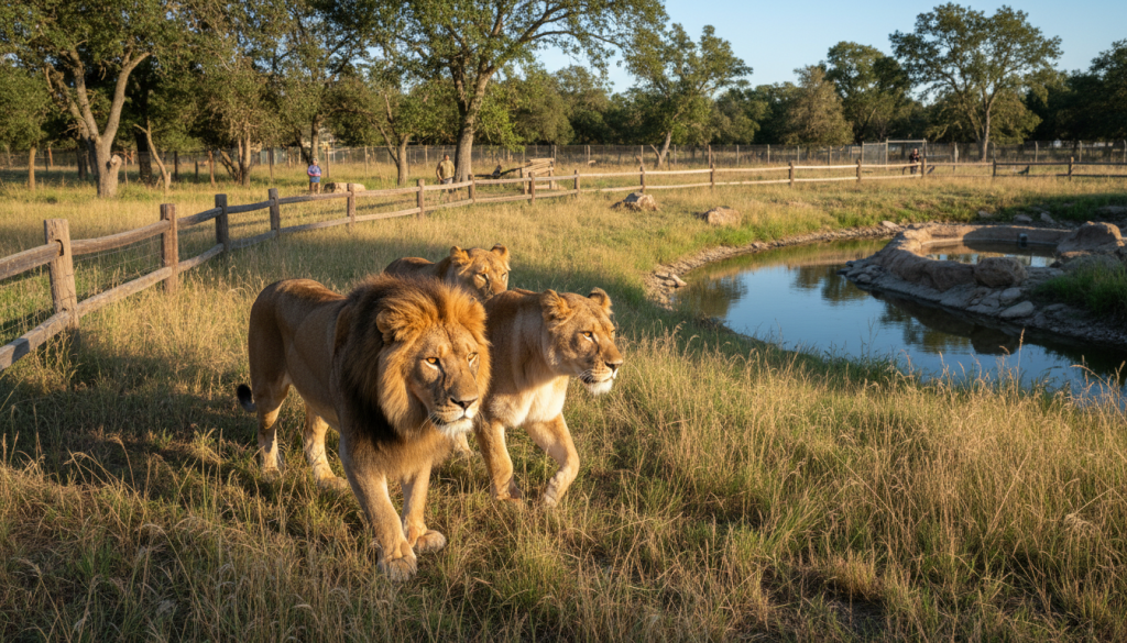 découvrez l'histoire émouvante de trois lions sauvés du honduras qui ont trouvé un refuge sûr dans un sanctuaire américain dédié à la protection de la faune.