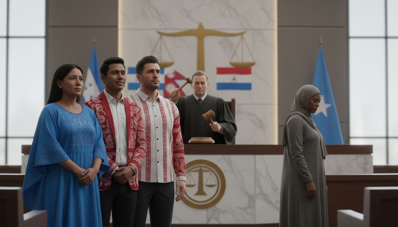 la cour fédérale annule la résiliation du statut tps pour le honduras, le népal et le nicaragua, tandis que le dhs met fin de manière indépendante au tps pour la somalie.