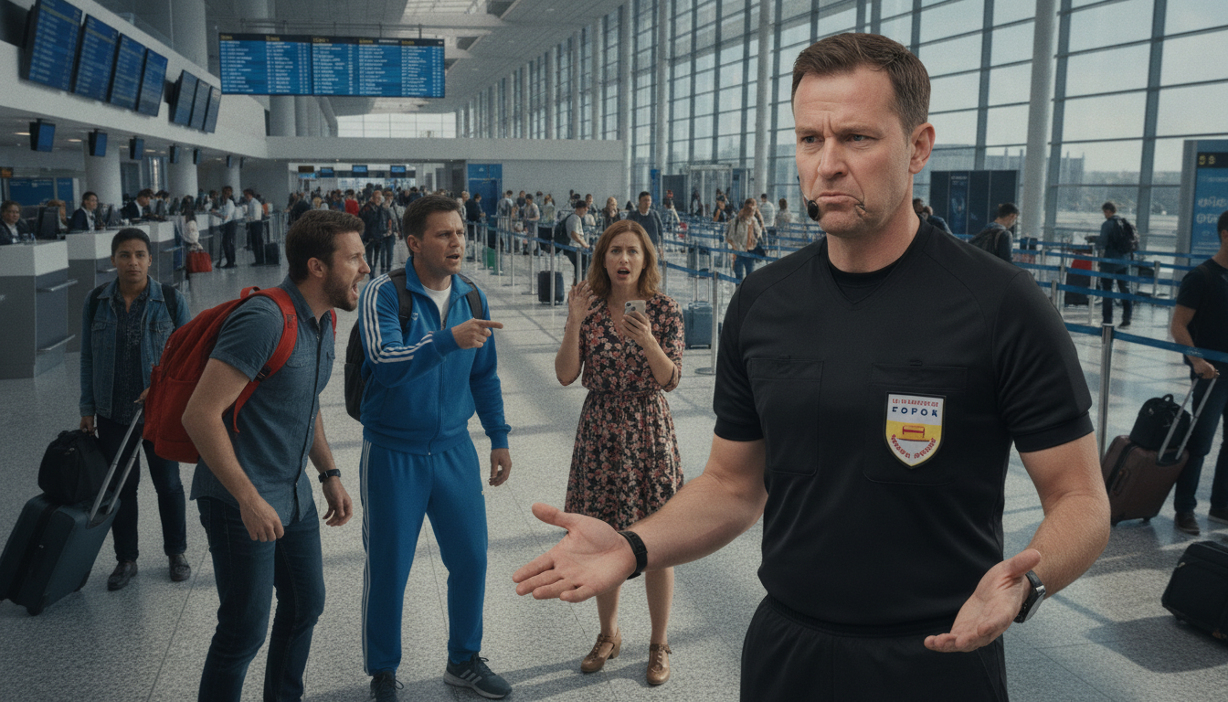 L&rsquo;arbitre de la demi-finale France-Espagne de la Coupe du Monde confronté à une altercation à l&rsquo;aéroport